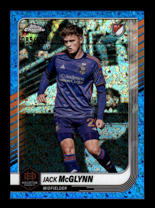 2025 Topps Chrome MLS #26 Jack McGlynn Blue Mini-Diamonds Refractor #/150