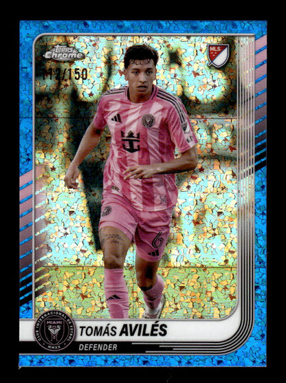 2025 Topps Chrome MLS #72 Tomás Avilés Blue Mini-Diamonds Refractor #/150